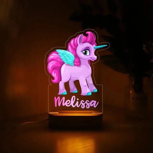 Unicorn Night Lights Personalised with Namecustom night light
