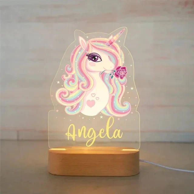 Unicorn Night Lights Personalised with Name - custom night light Personalisr Au