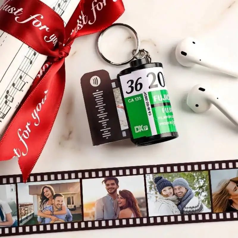 Vintage Film Roll Photo Album Keyring - Key Chains Personalisr Au