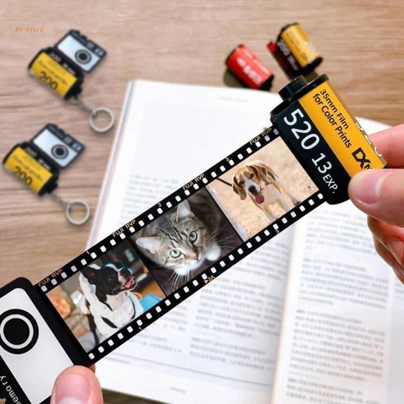 Vintage Film Roll Photo Album KeyringKey Chains