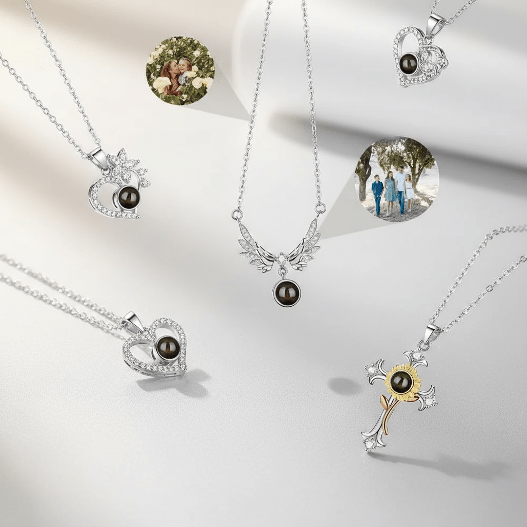 925 Sterling Silver Premium Photo Projection Jewellery