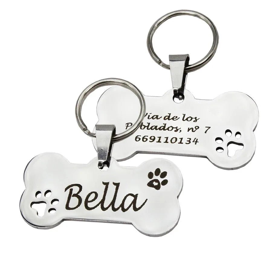 Durable Stainless Steel Pet ID Tags - Custom Engraved - Personalisr Au