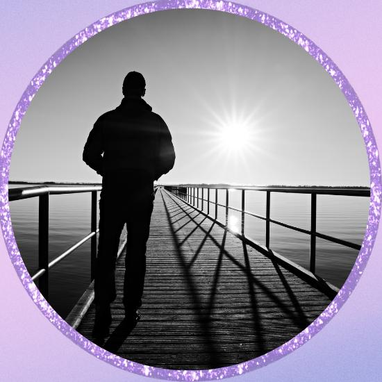collection display image of man on boardwalk