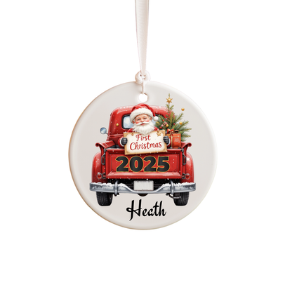 First Christmas Ornament - Santa in Ute