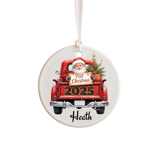 First Christmas Ornament - Santa in Ute