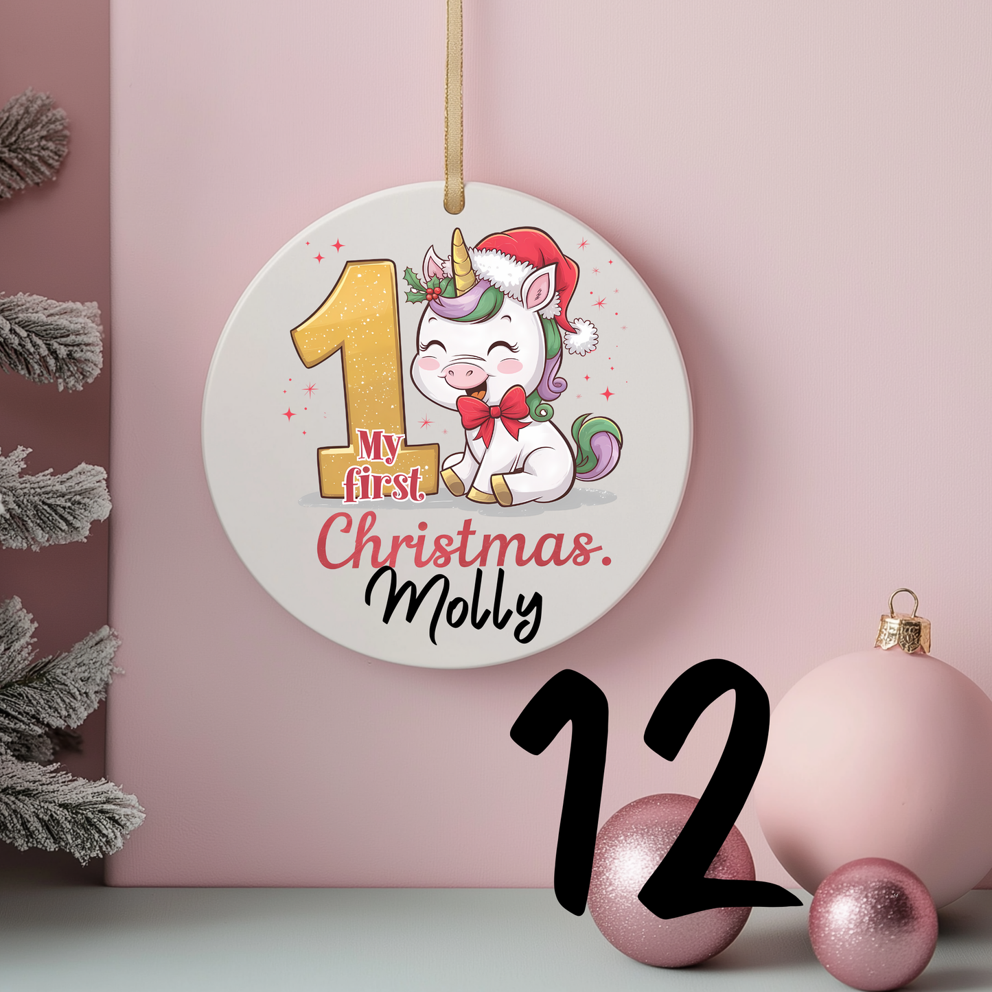 First Christmas Ornaments Personalised