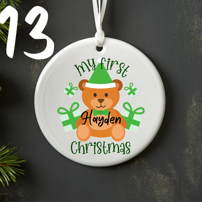 First Christmas Ornaments Personalised