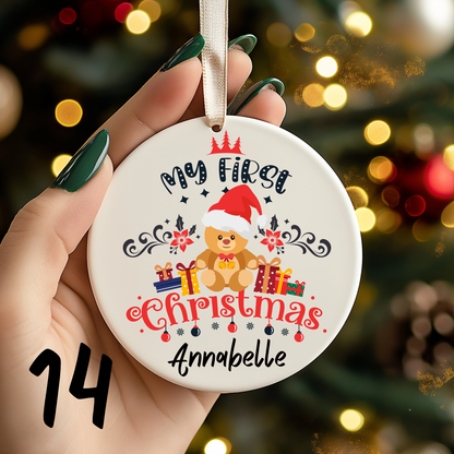 First Christmas Ornaments Personalised