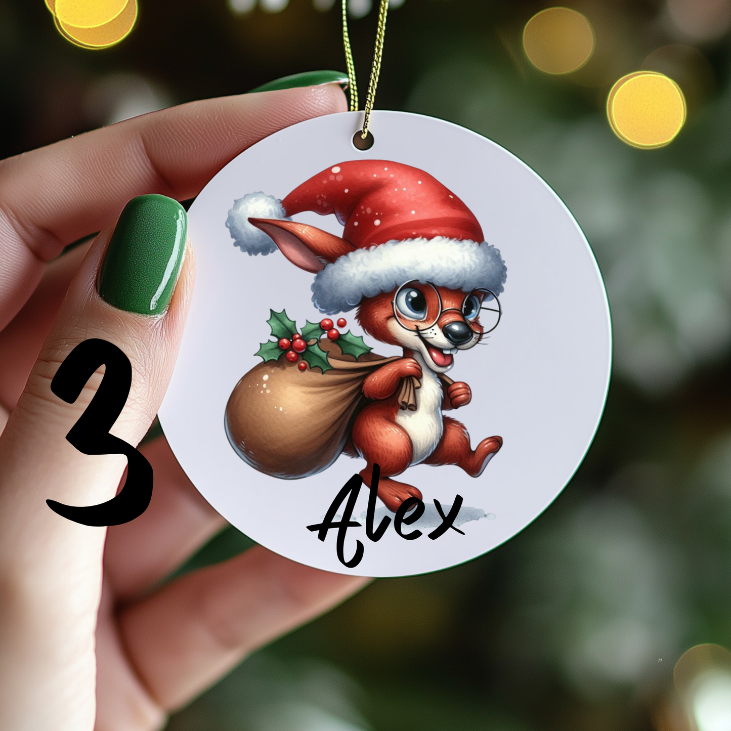 Australian Christmas Ornaments with Custom Photo