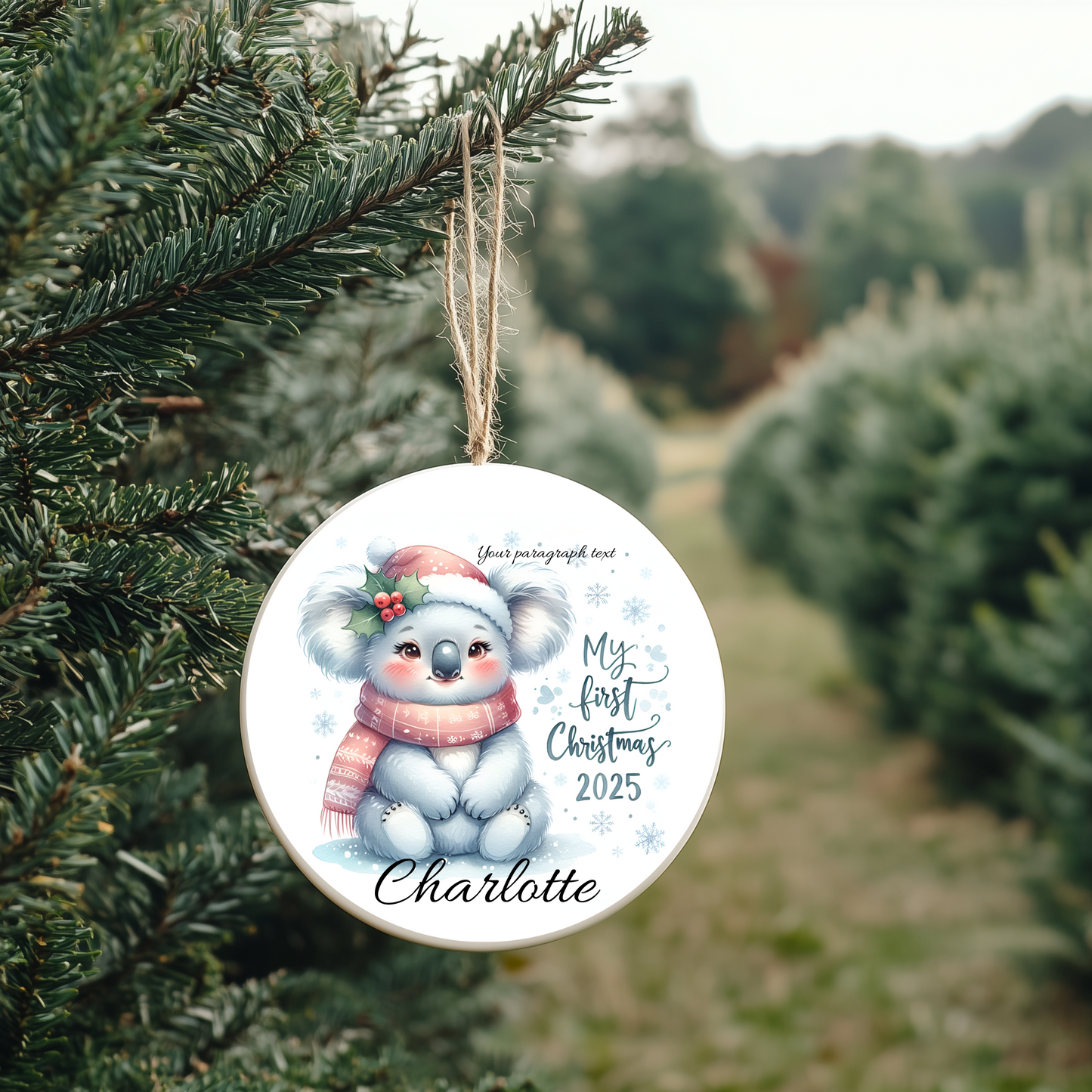 First Christmas Ornament Custom Photo