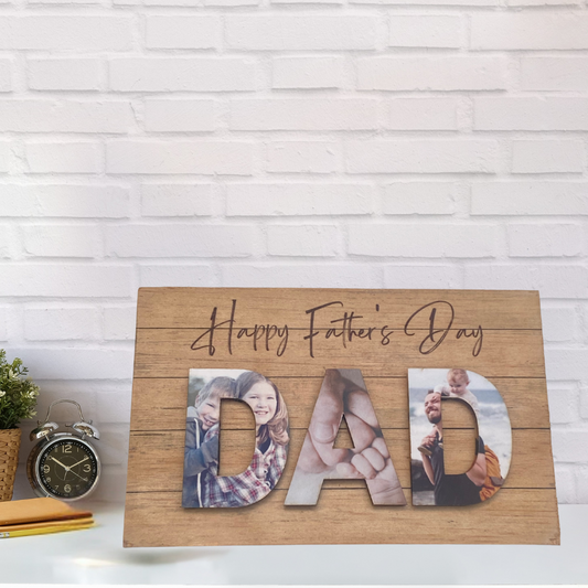 Personalised DAD Photo Plaque