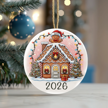 Gingerbread Family Personalised Christmas Ornaments