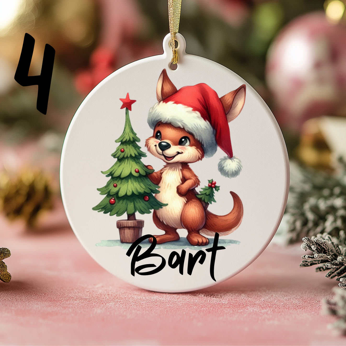 Australian Christmas Ornaments with Custom Photo