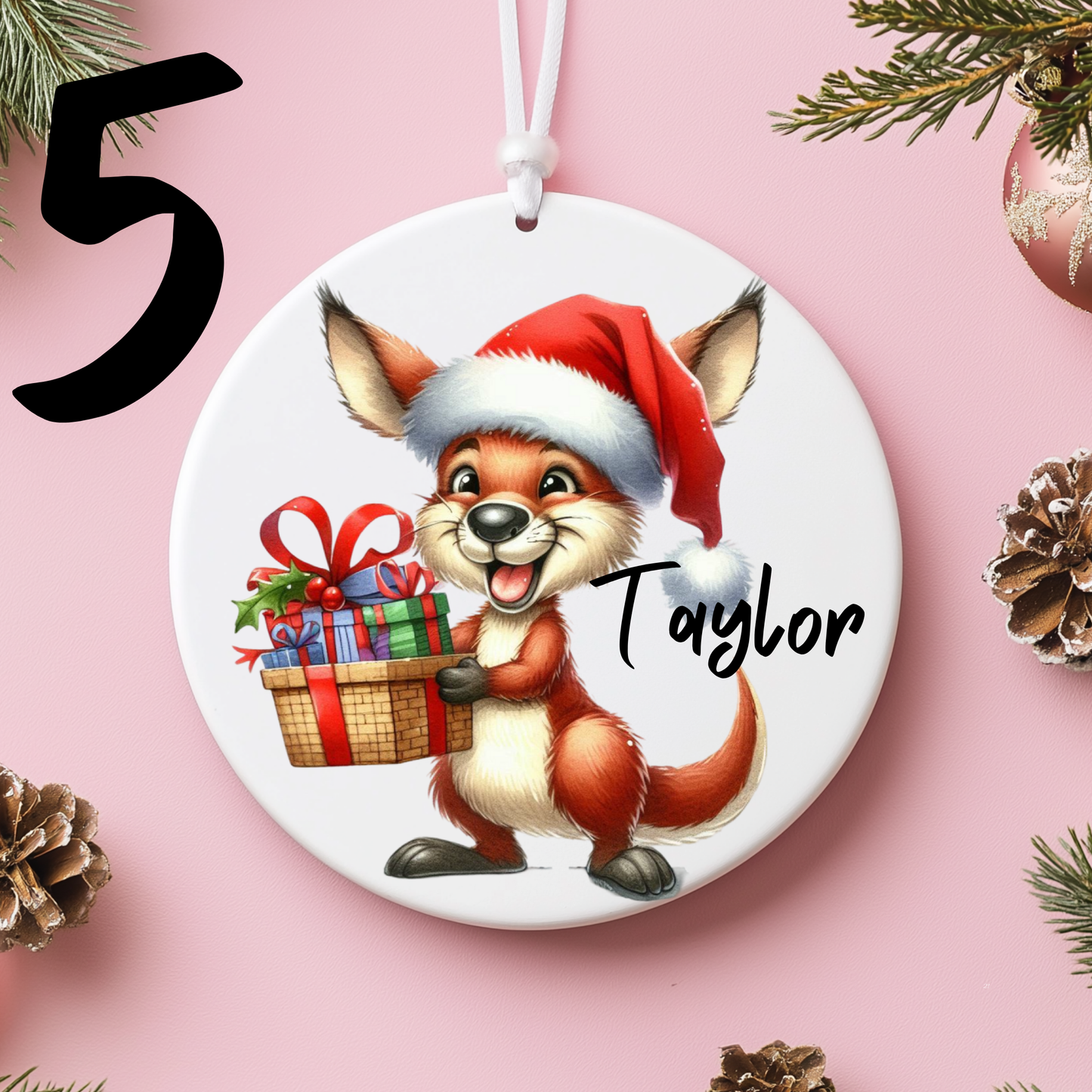 Australian Christmas Ornaments with Custom Photo