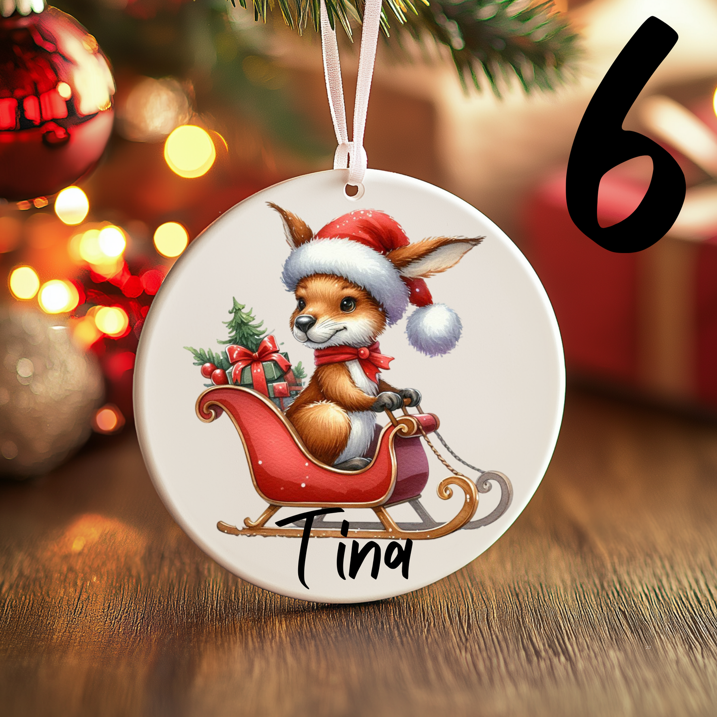 Australian Christmas Ornaments with Custom Photo