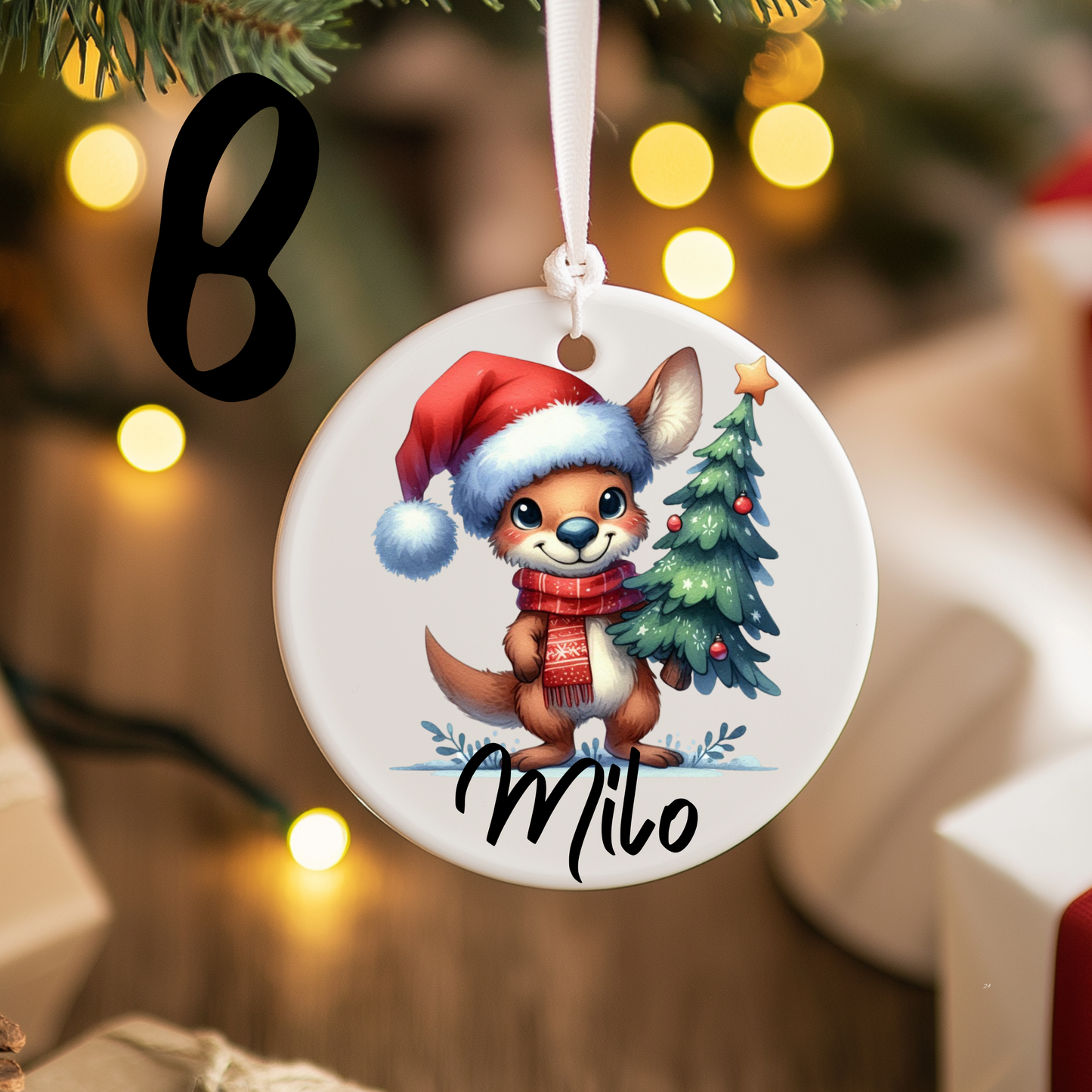 Australian Christmas Ornaments with Custom Photo