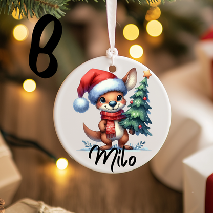Australian Christmas Ornaments with Custom Photo