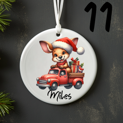 Australian Christmas Ornaments with Custom Photo
