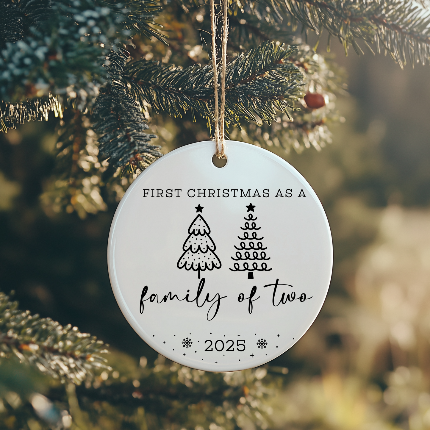 Personalised Family Tree Christmas Ornament
