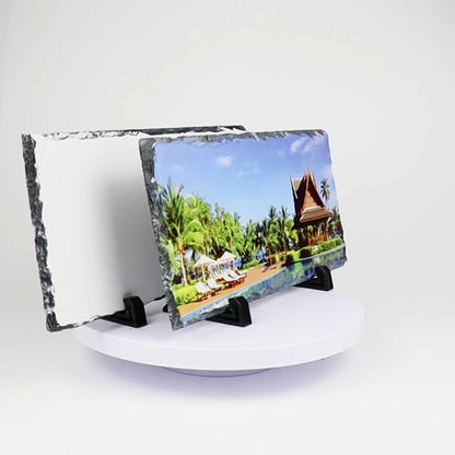 Personalised Photo Panoramic Slate 30cmx15cm