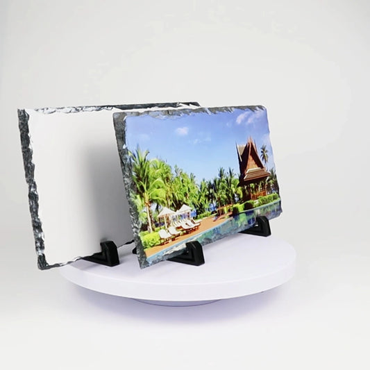 Personalised Photo Panoramic Slate 30cmx15cm