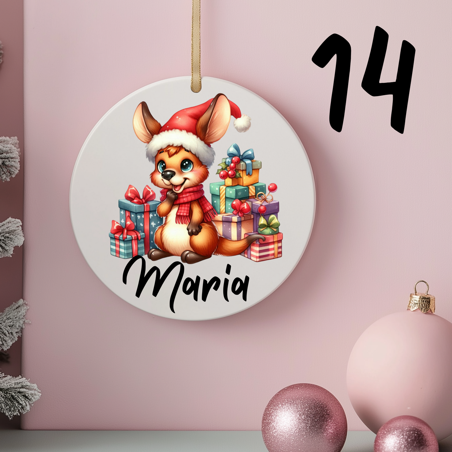 Australian Christmas Ornaments with Custom Photo