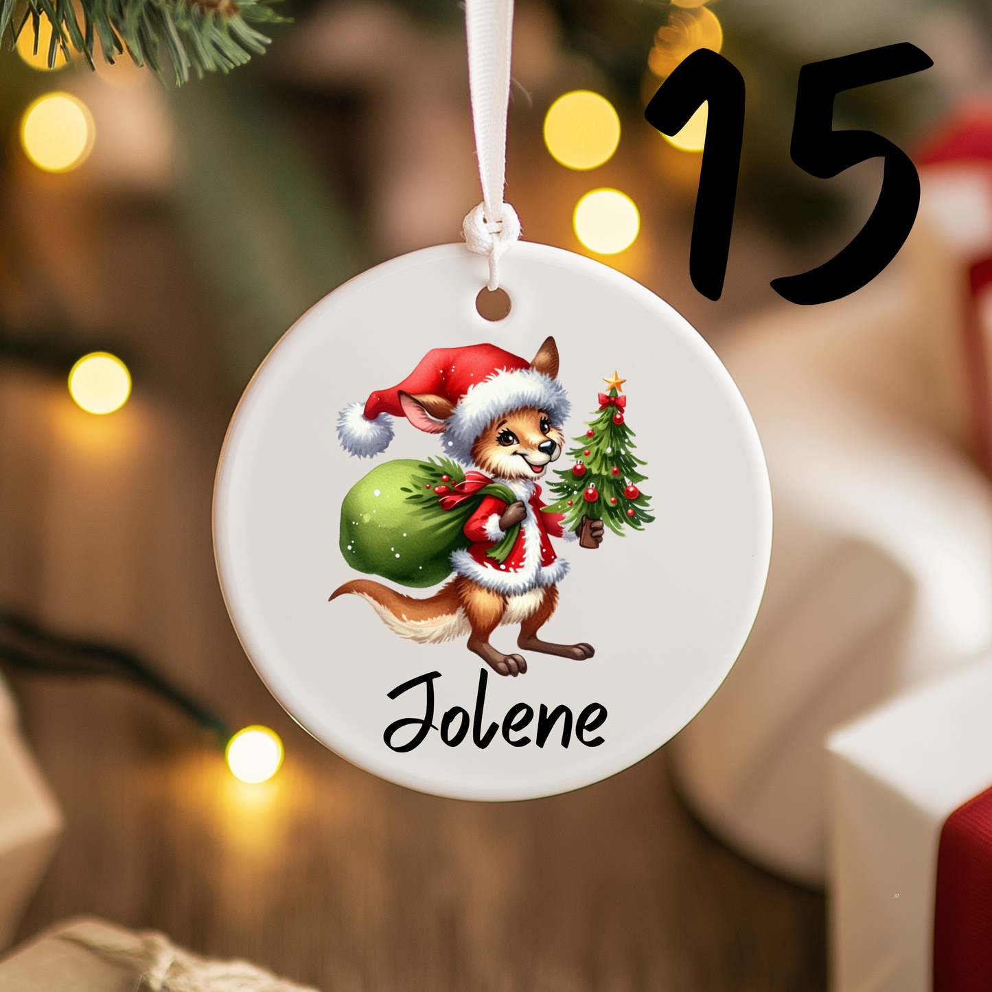 Australian Christmas Ornaments with Custom Photo