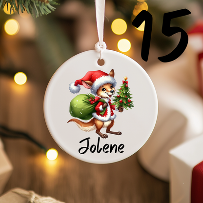 Australian Christmas Ornaments with Custom Photo