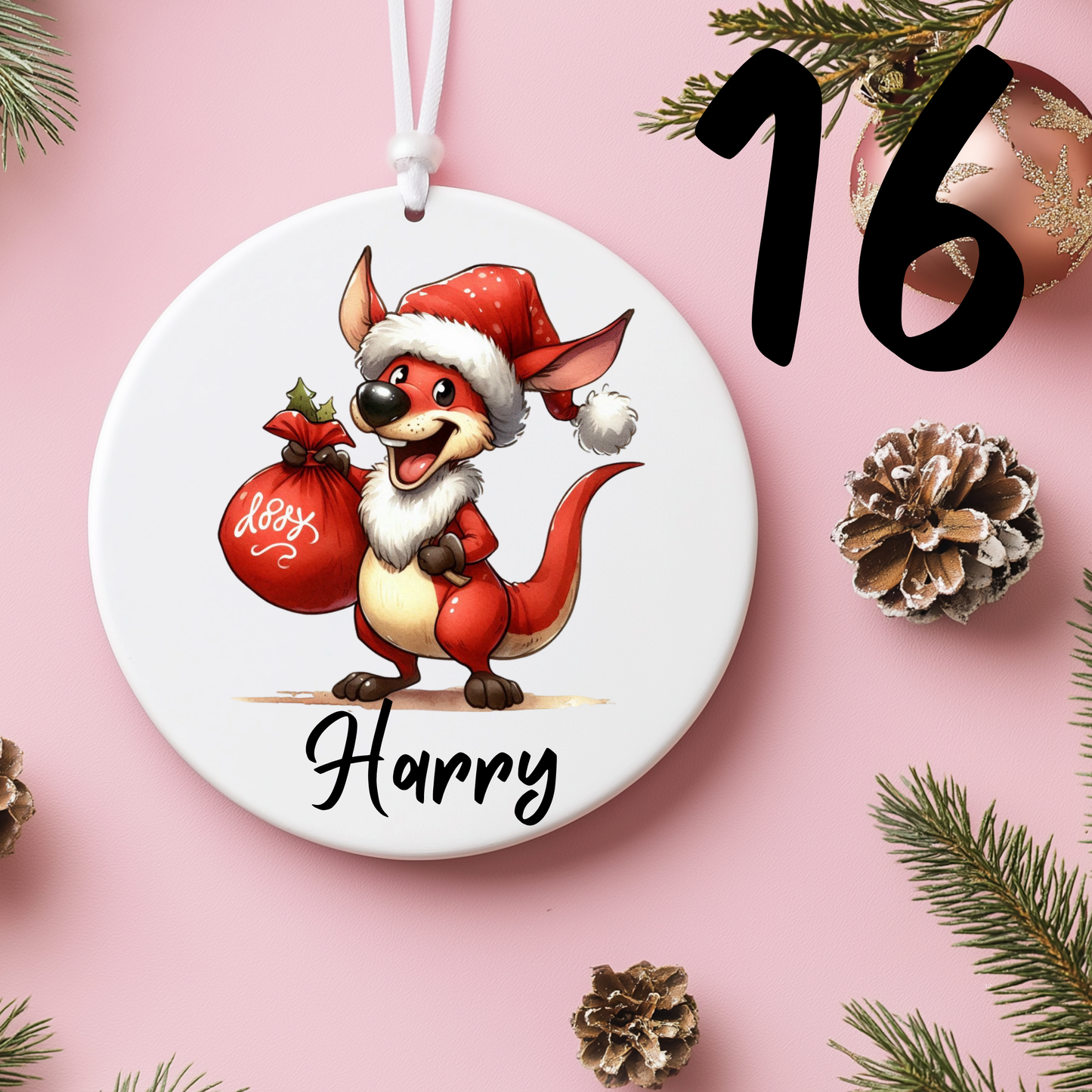 Australian Christmas Ornaments with Custom Photo