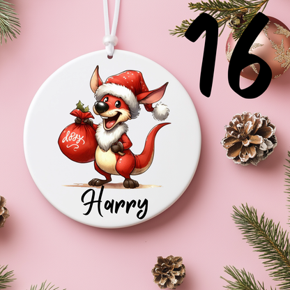 Australian Christmas Ornaments with Custom Photo
