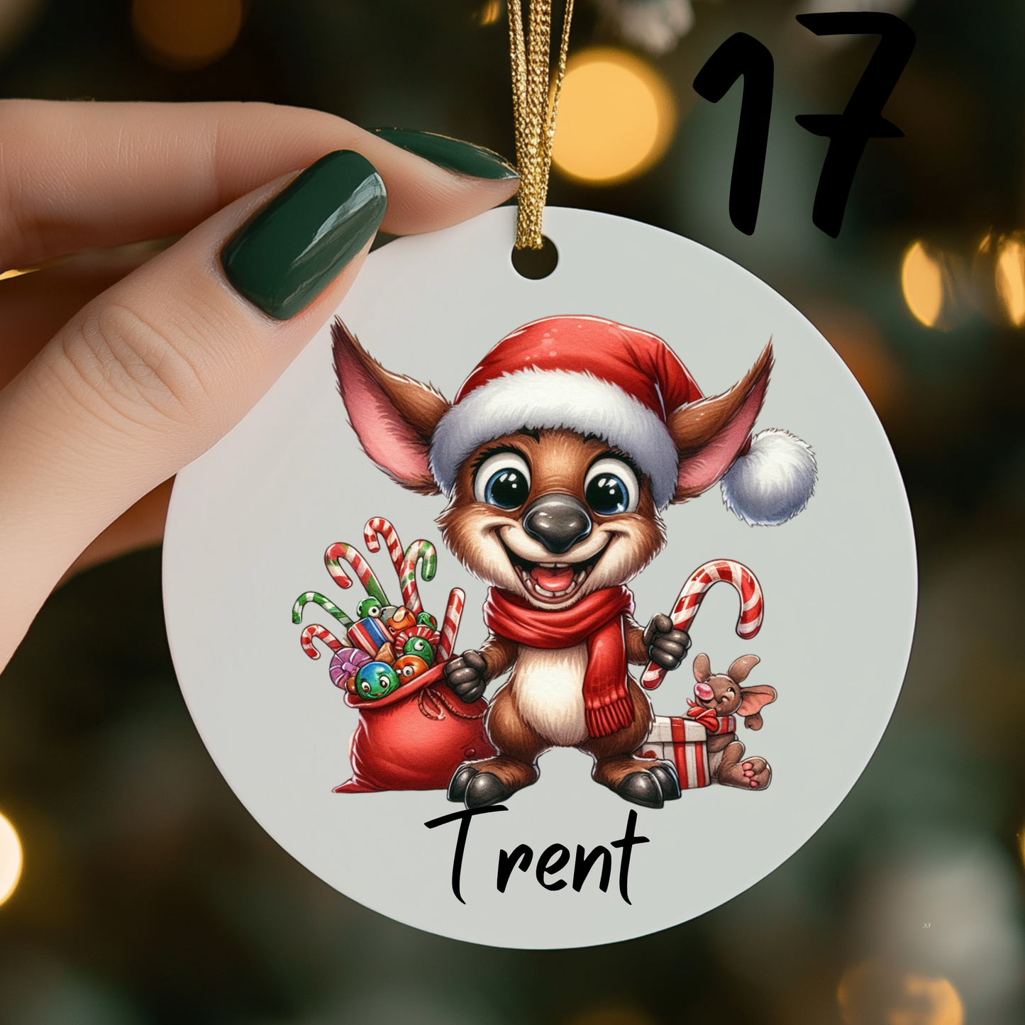 Australian Christmas Ornaments with Custom Photo