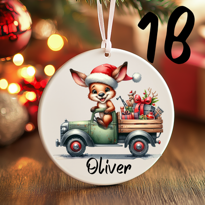 Australian Christmas Ornaments with Custom Photo