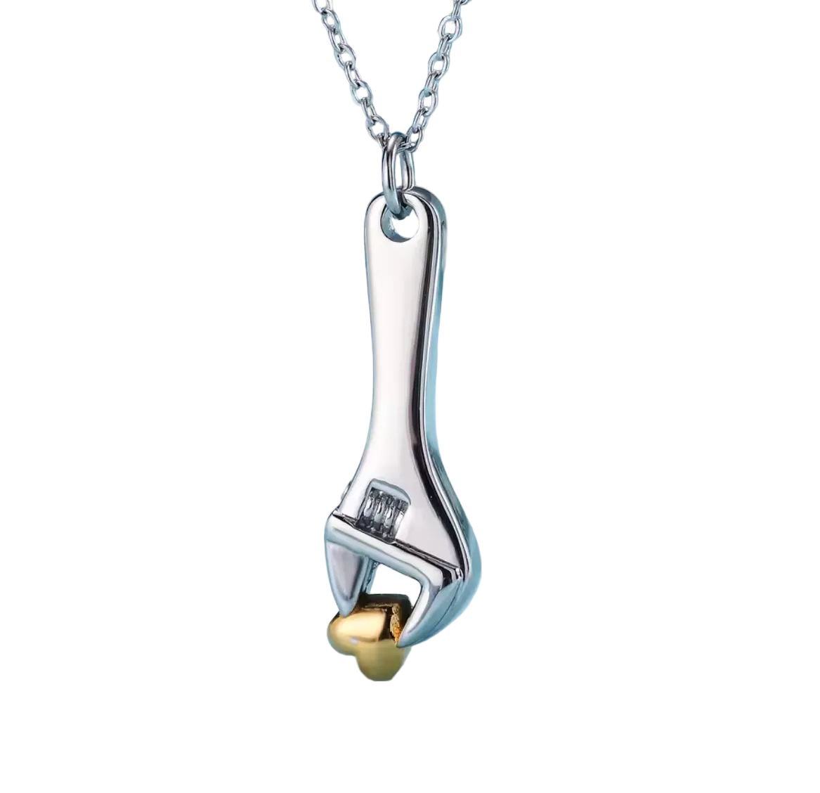 Spanner Wrench Urn Pendant – Engraved Cremation Jewellery