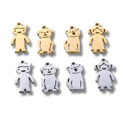 Engraved Girl Charm – Engraved Stainless Steel Charm