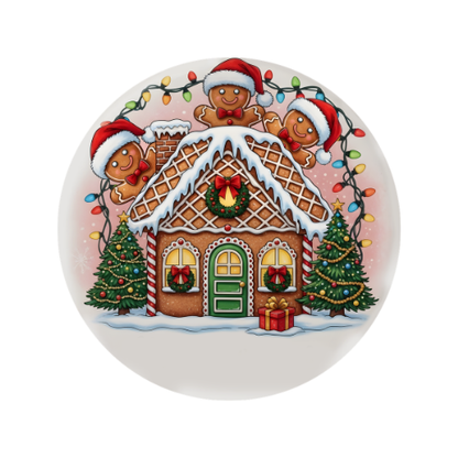 Gingerbread Family Personalised Christmas Ornaments