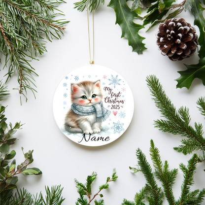 First Christmas Ornament Custom Photo
