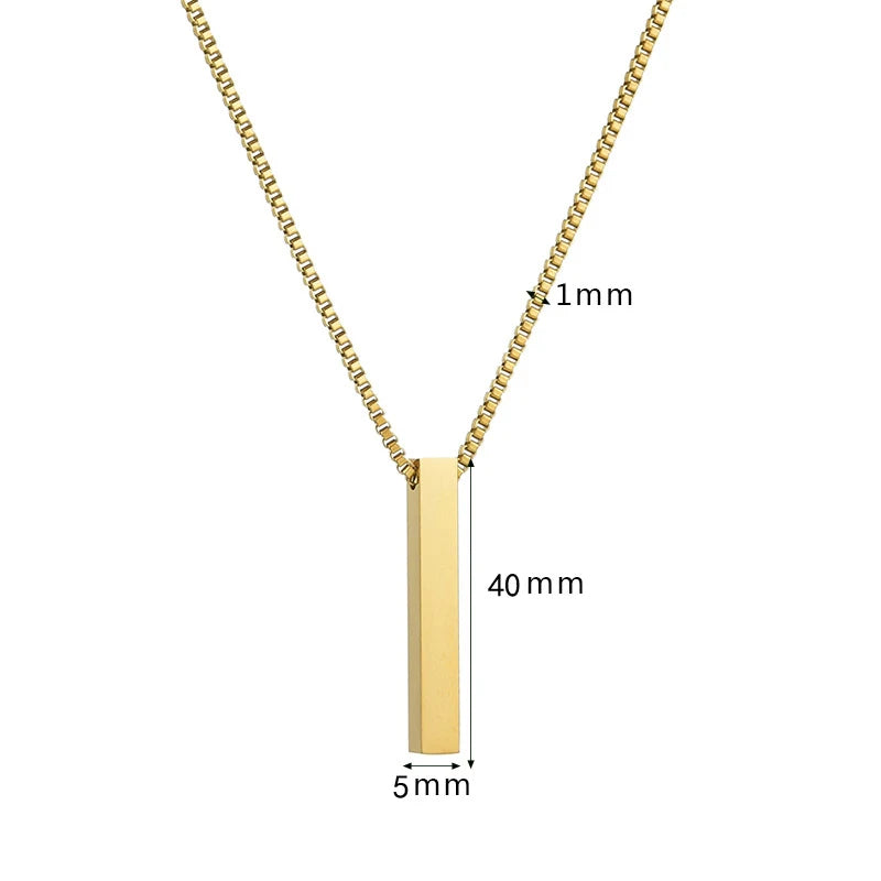Personalised Bar Necklace