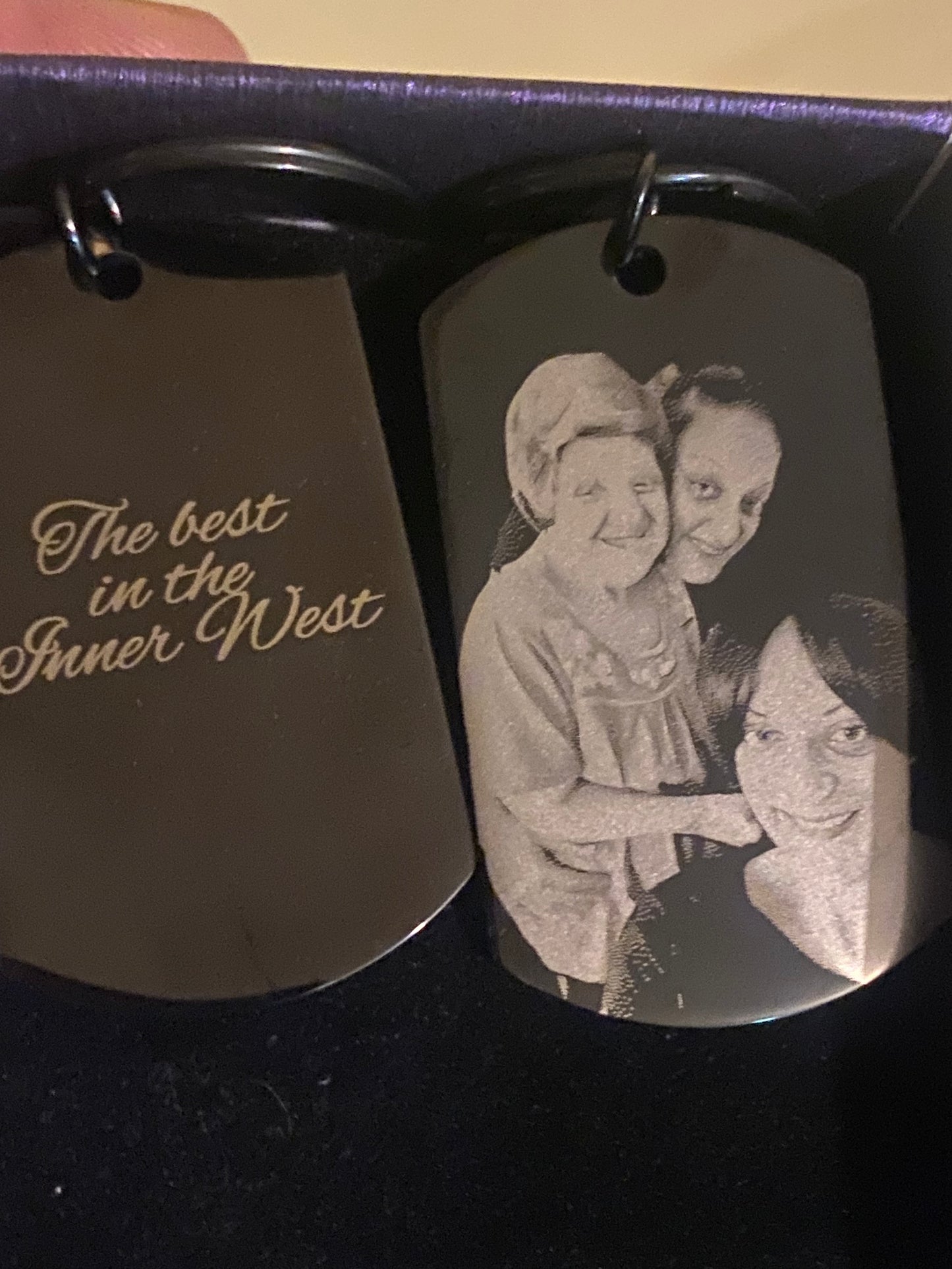 Personalised Engraved Photo Keychain Australia