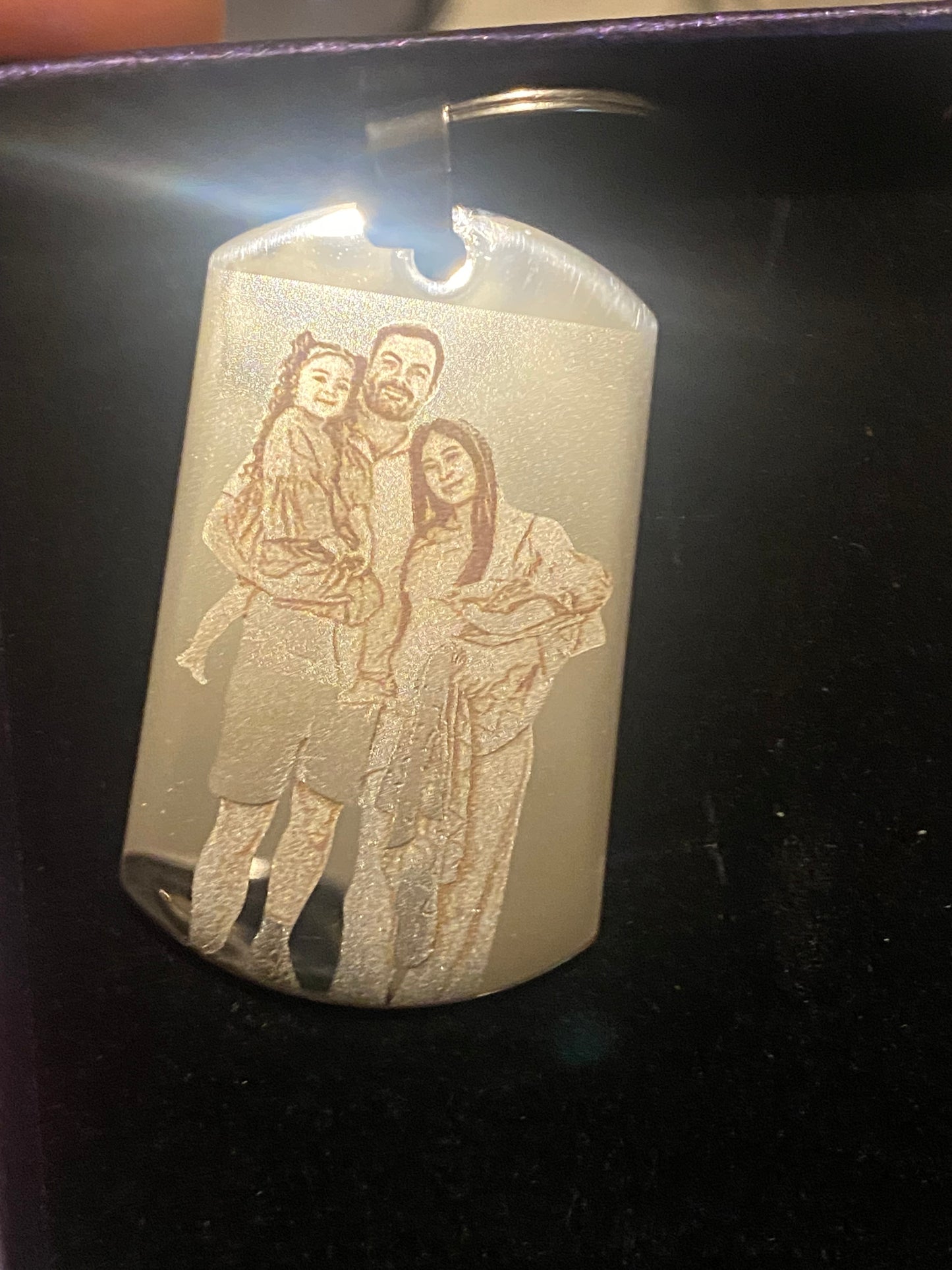 Personalised Engraved Photo Keychain Australia