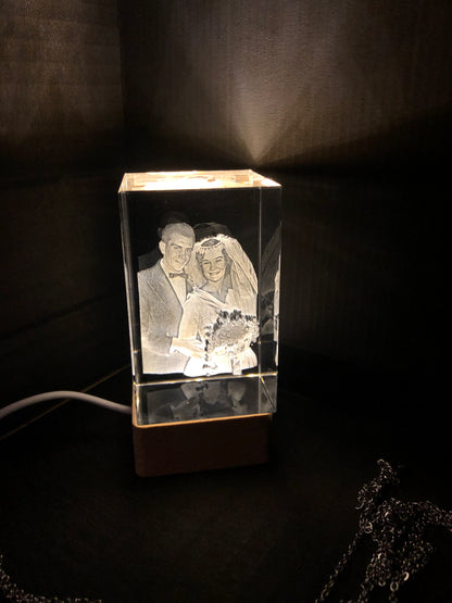 Personalised Crystal Photo Blocks Australia