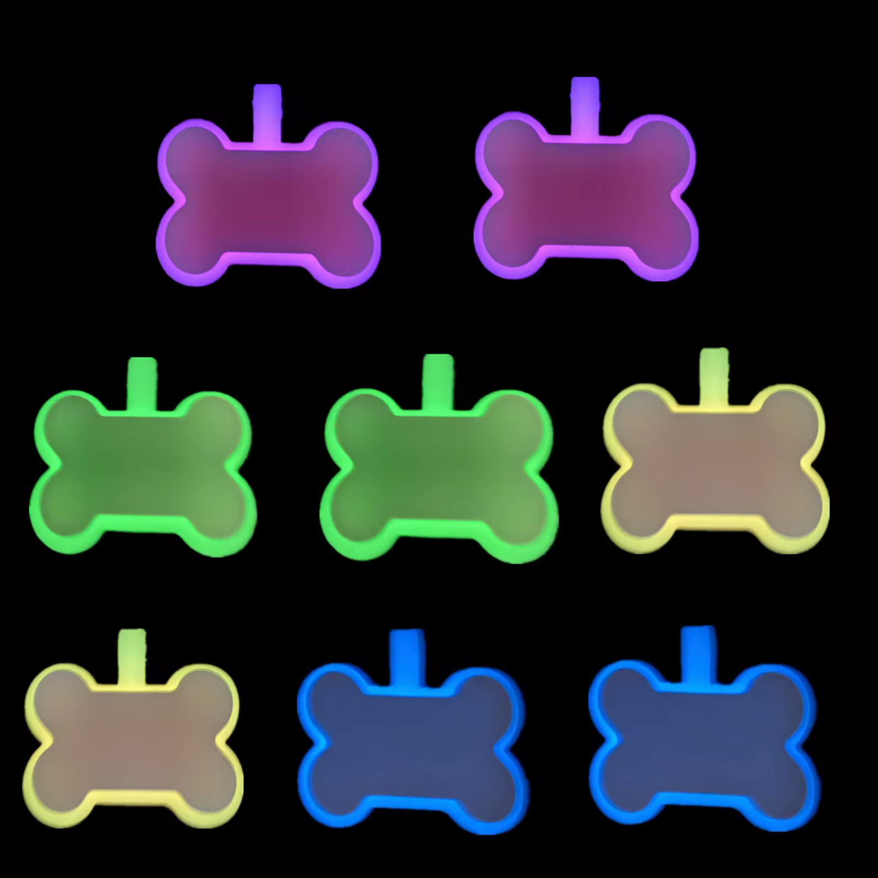 Glow Pet ID Name Tags