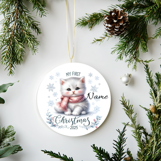 First Christmas Ornament Custom Photo