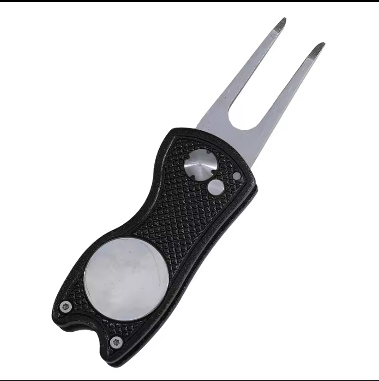 Flick Golf Divot Tool with Engraved Ball Marker