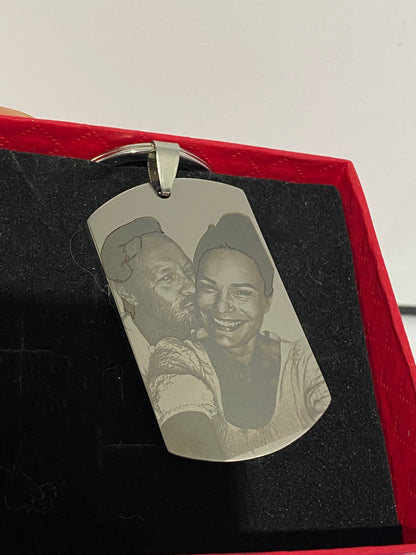 Personalised Engraved Photo Keychain Australia