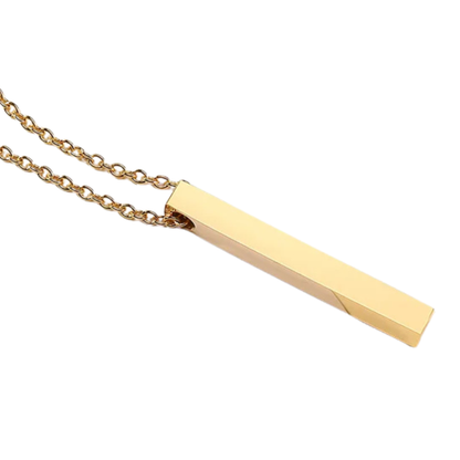 Personalised Bar Necklace Custom Engraving