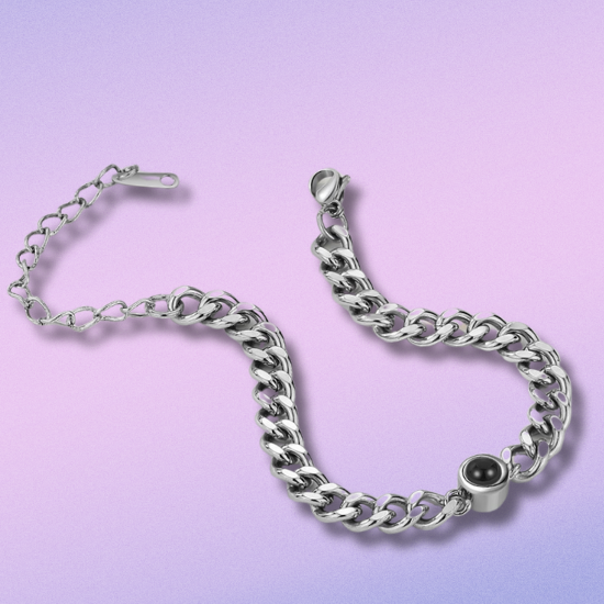 Men’s photo projection bracelet 