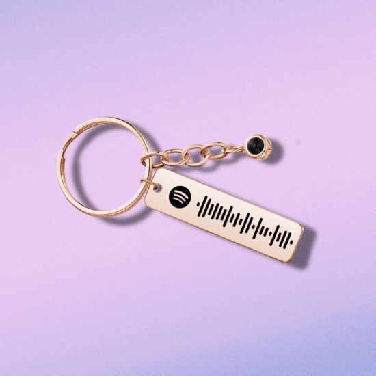 photo projection keyring with custom music code Proection Keyring Cover Image