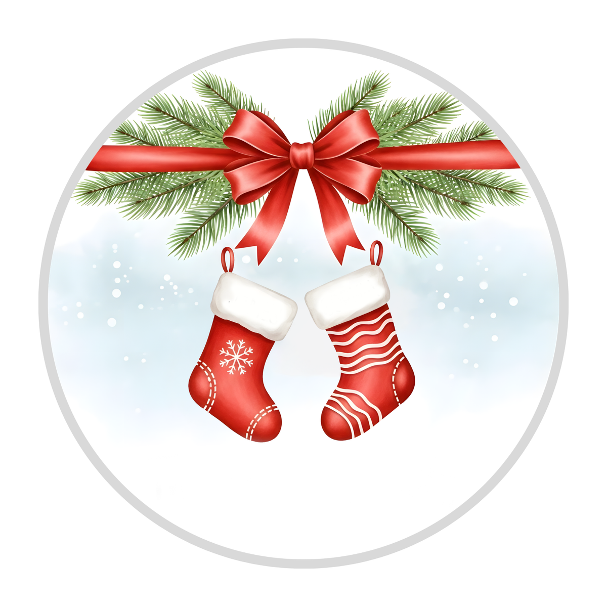 Personalised Family Christmas Stocking Ornament – 1 to 7 Names
