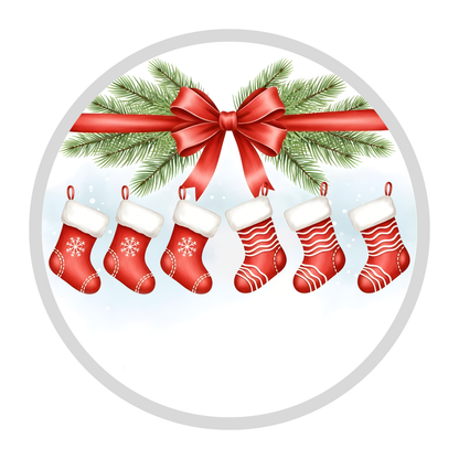 Personalised Family Christmas Stocking Ornament – 1 to 7 Names