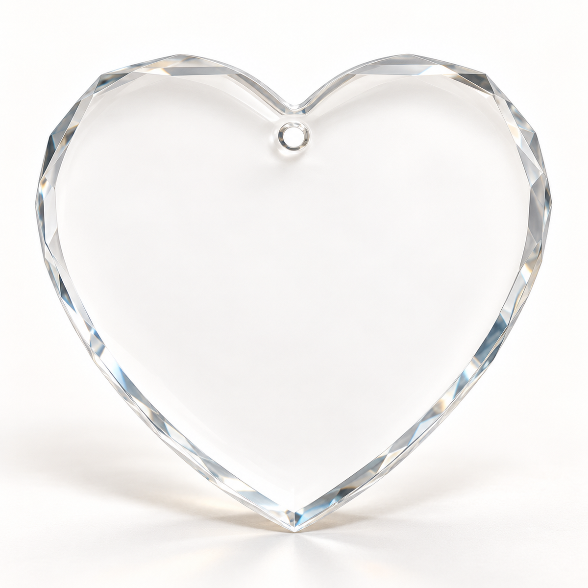 Custom Engraved Crystal Ornament – Upload Your Own Design